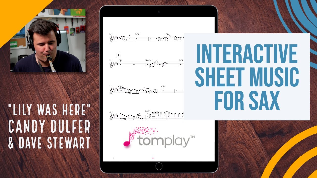 Interactive saxophone sheet music? Reviewing the Tomplay app!