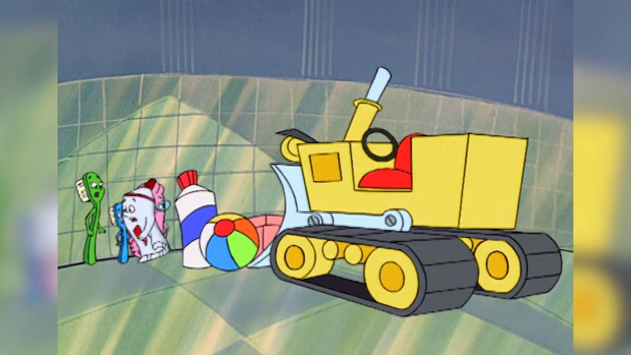 The Runaway Bulldozer - The Toothbrush Family Full Episode - Puddle Jumper Children's Animation