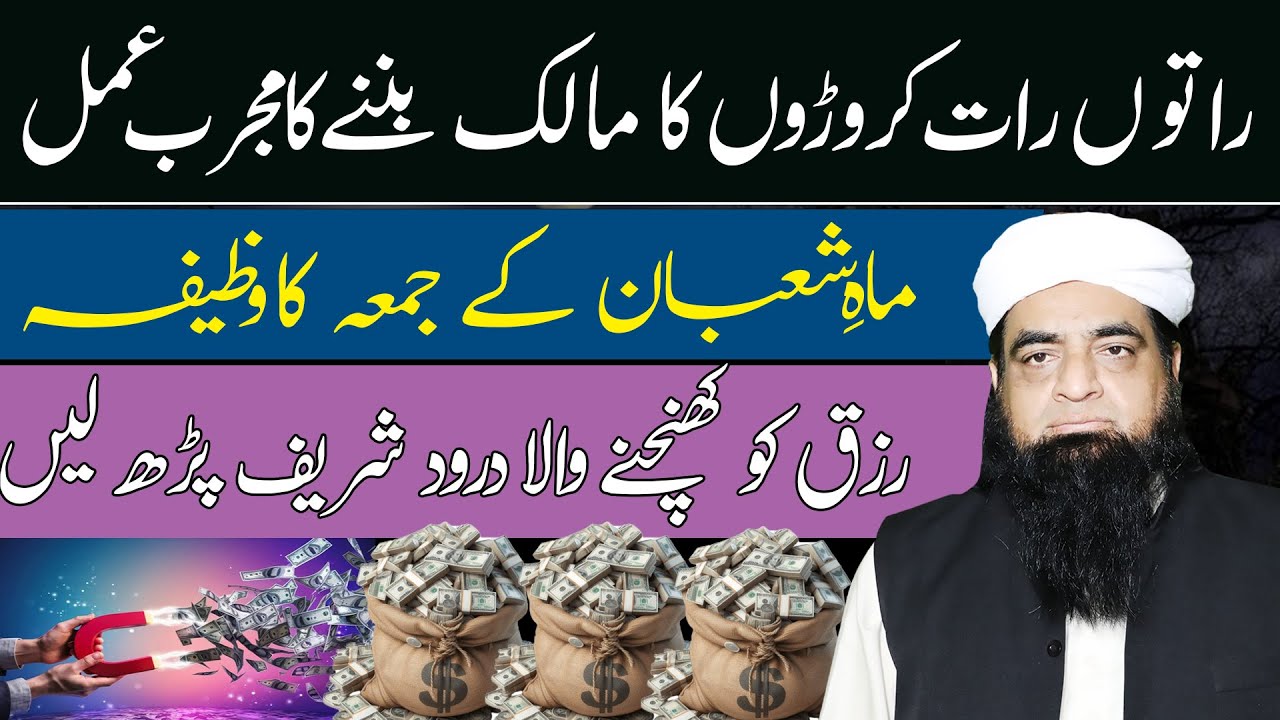 rizq ko badhane ka wazifa | Darood Sharif Ka Powerful Wazifa | Shaban Ke Jumma Ka Amal