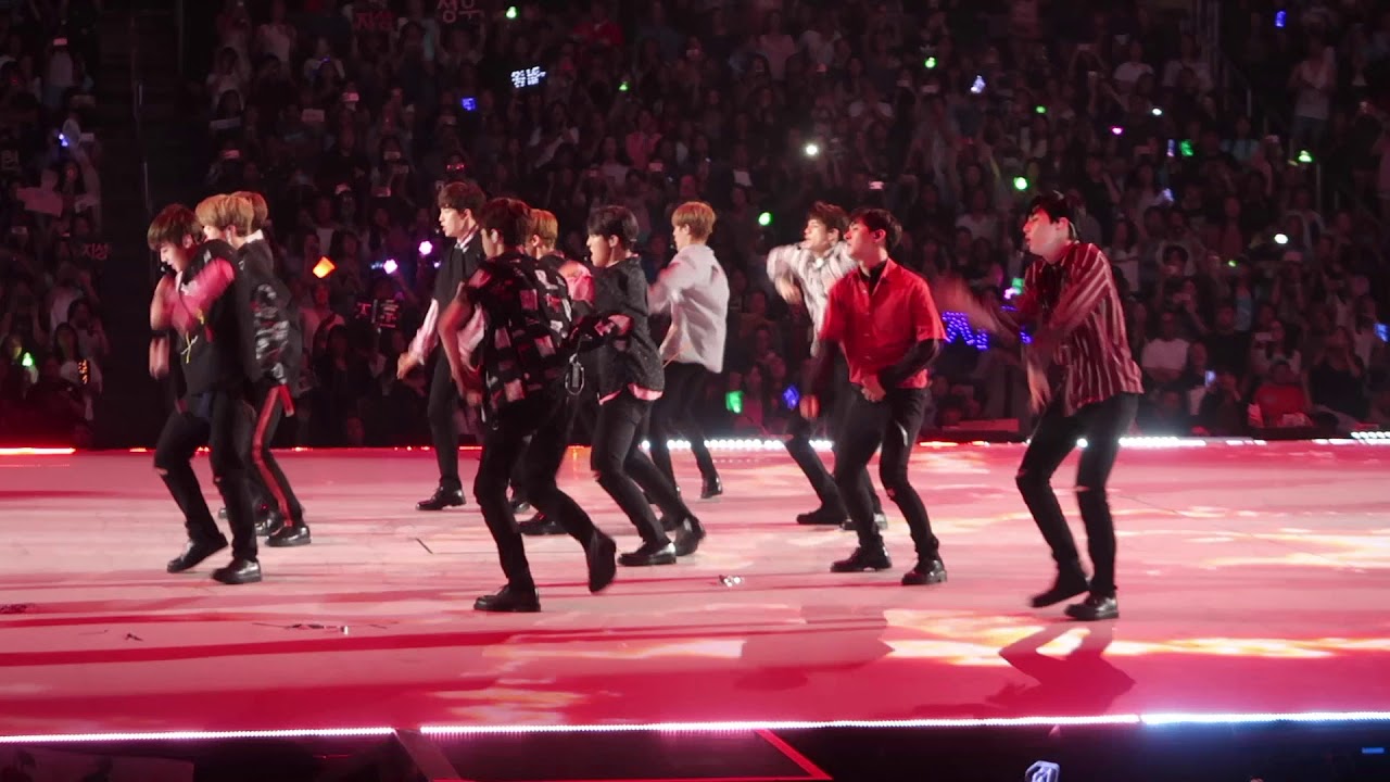WANNA ONE @ KCON LA 2017 DAY 2 | Energetic/Burn It Up/Never/Pick Me (Nayana) (FANCAM)