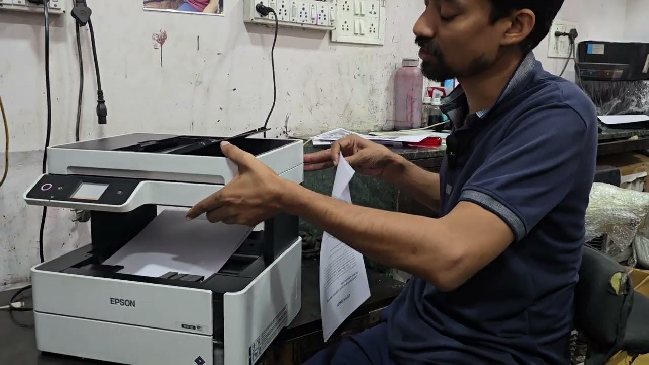 Monochrome printer Epson Eco ink Tank M3170 Black whiteCopy ADF Scan Office and Shop Use home mobile