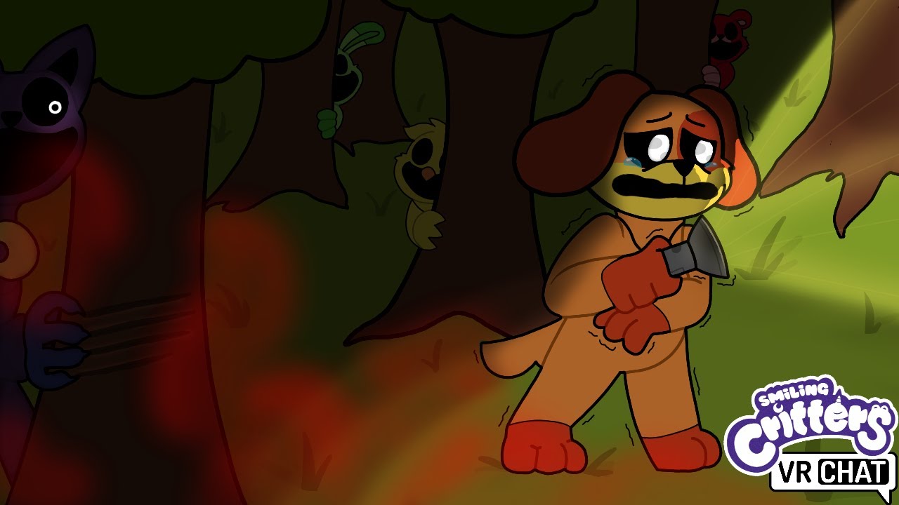 The Smiling Critters Go On a SPOOKY Hiking Trip (Smiling Critters VRChat Adventures)