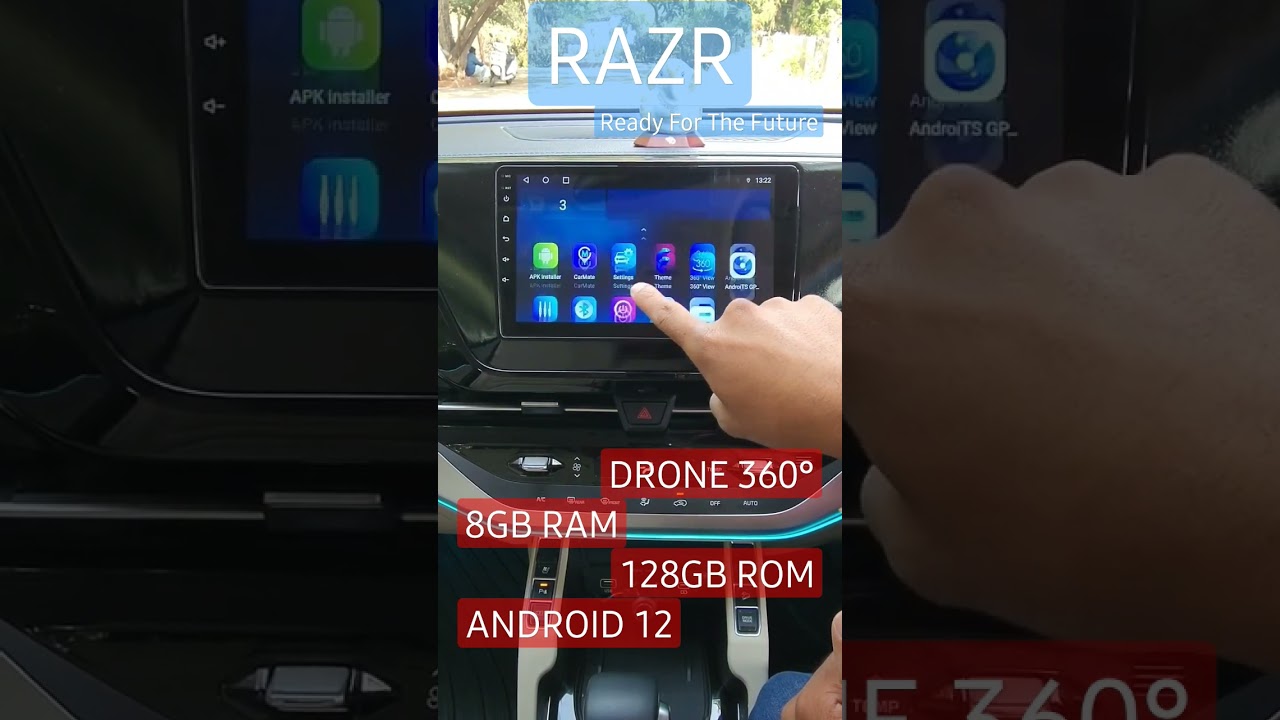 8 ГБ ОЗУ, 128 ГБ ПЗУ, QLED-дисплей, беспроводное управление Android Auto и CarPlay, Android 12, D...