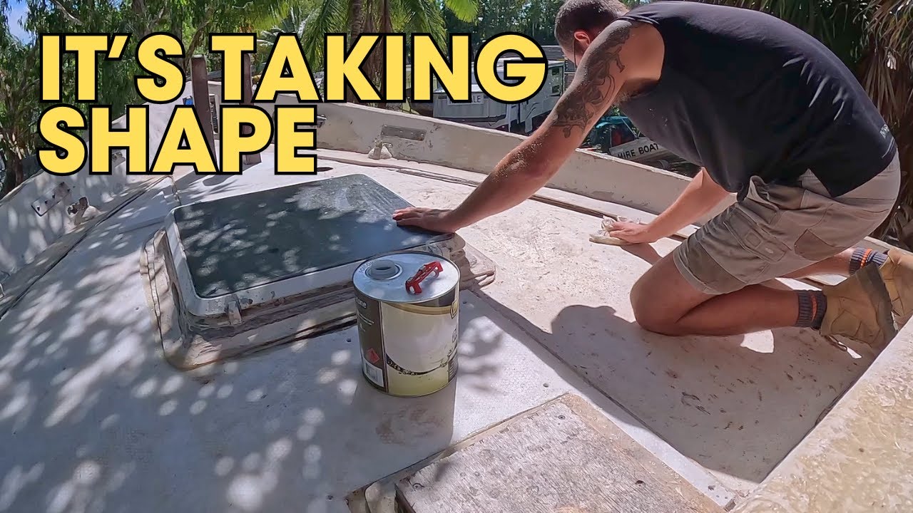 Fixing The Deck of My $500 Sailboat - ep84