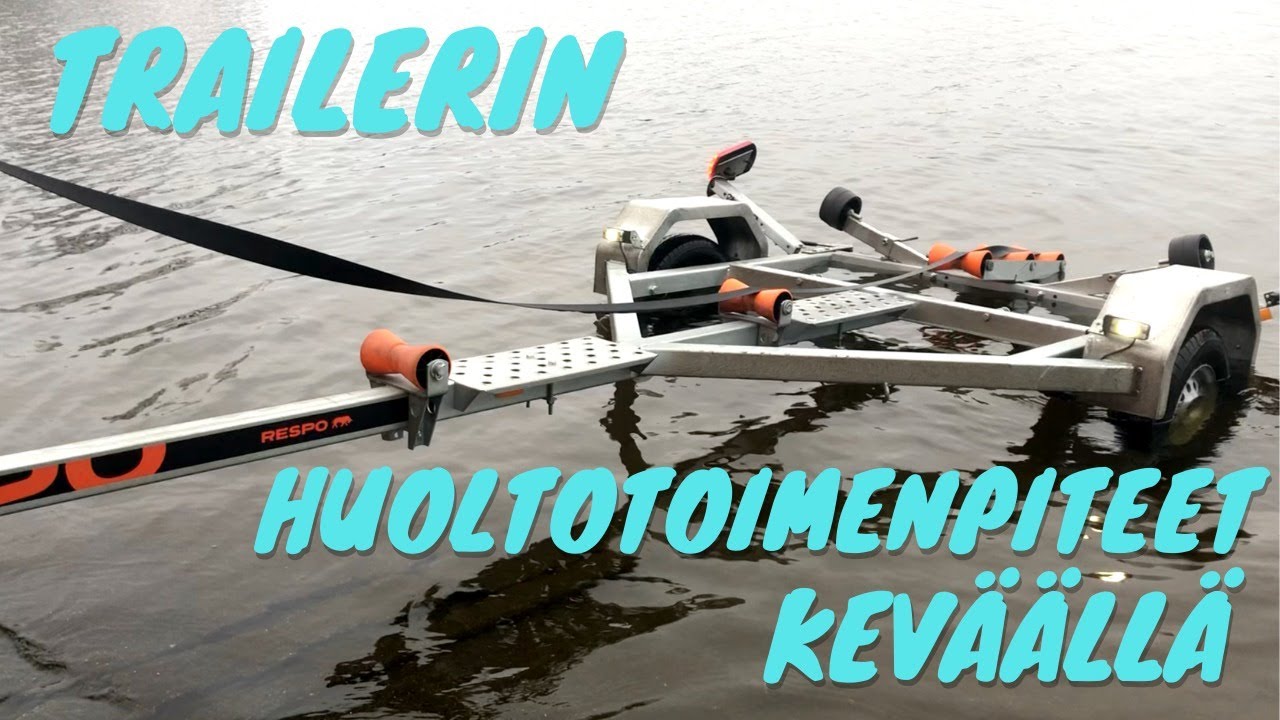 Venetrailerin keväthuolto