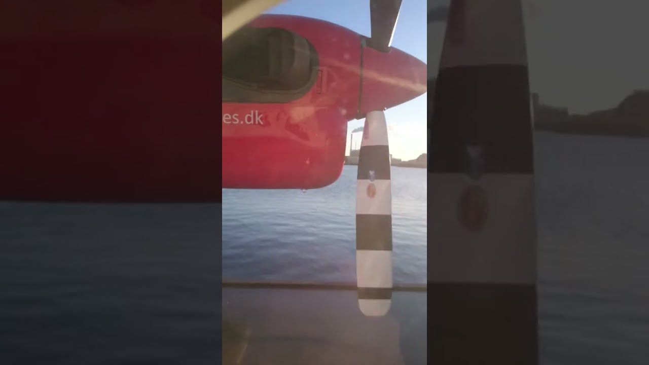 Twin Otter seaplane - Copenhagen EKCC startup and taxi