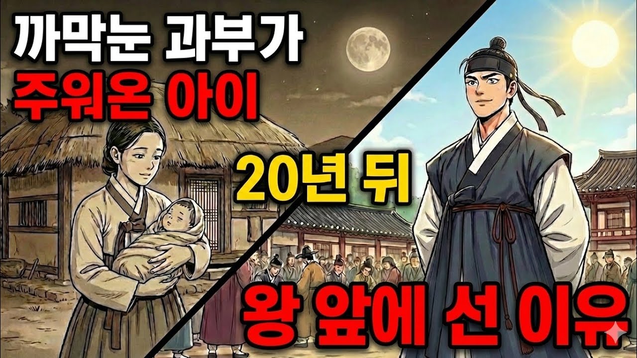 글 모르는 과부가 주워온 아이의 반전, 20년 뒤 왕 앞에 나타난 사연 | 옛날이야기 | 민담 | 전설 | 야담