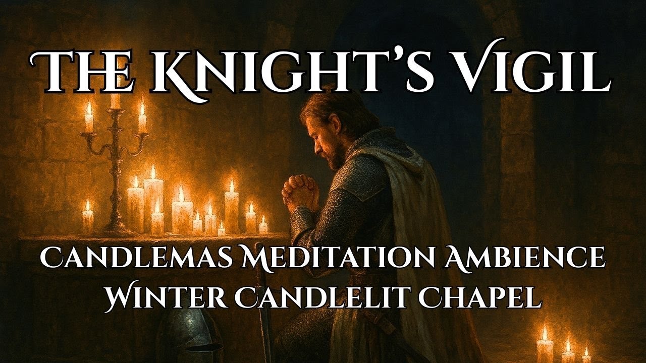 The Knight’s Vigil | Candlemas Meditation Ambience | Winter Candlelight Medieval Chapel