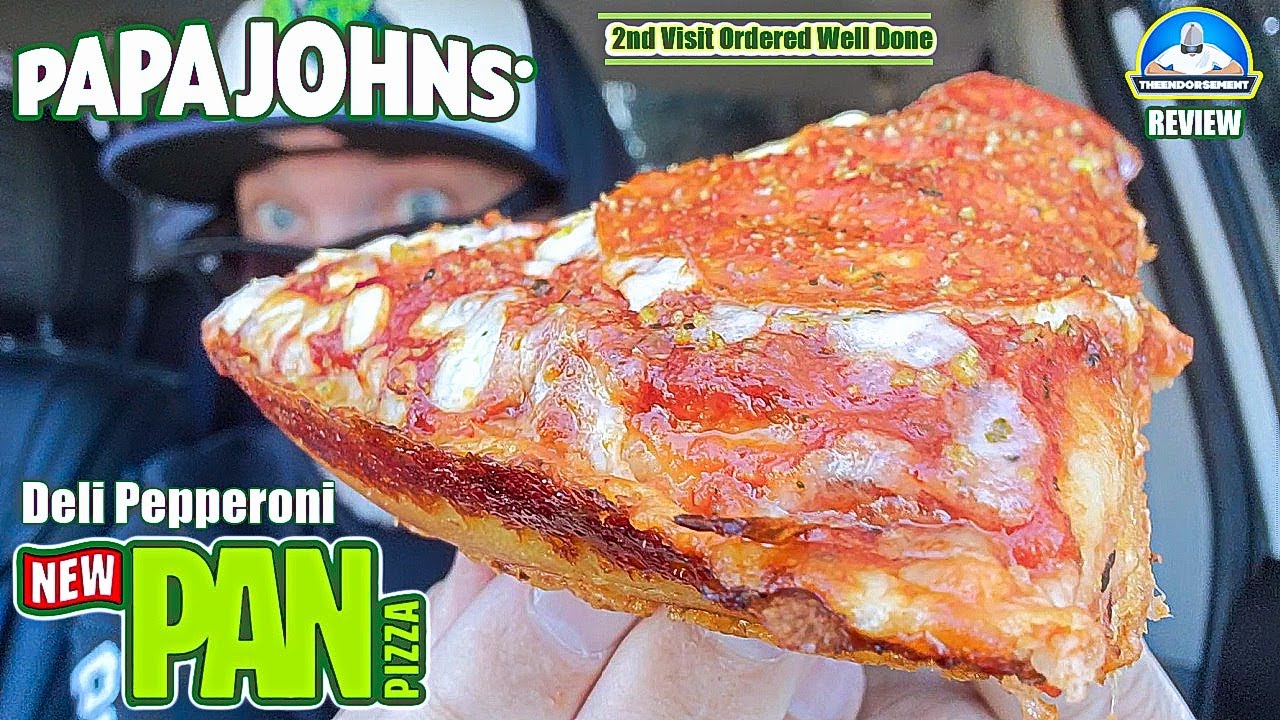 Заказываю новую пиццу Papa Johns® Pan Pizza Well Done! 🍕 | Вторая попытка | theendorsement