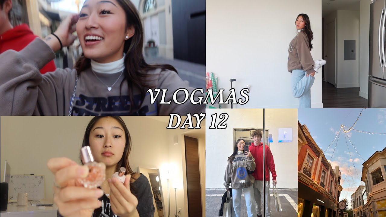 VLOGMAS DAY 12 *shopping, eating !