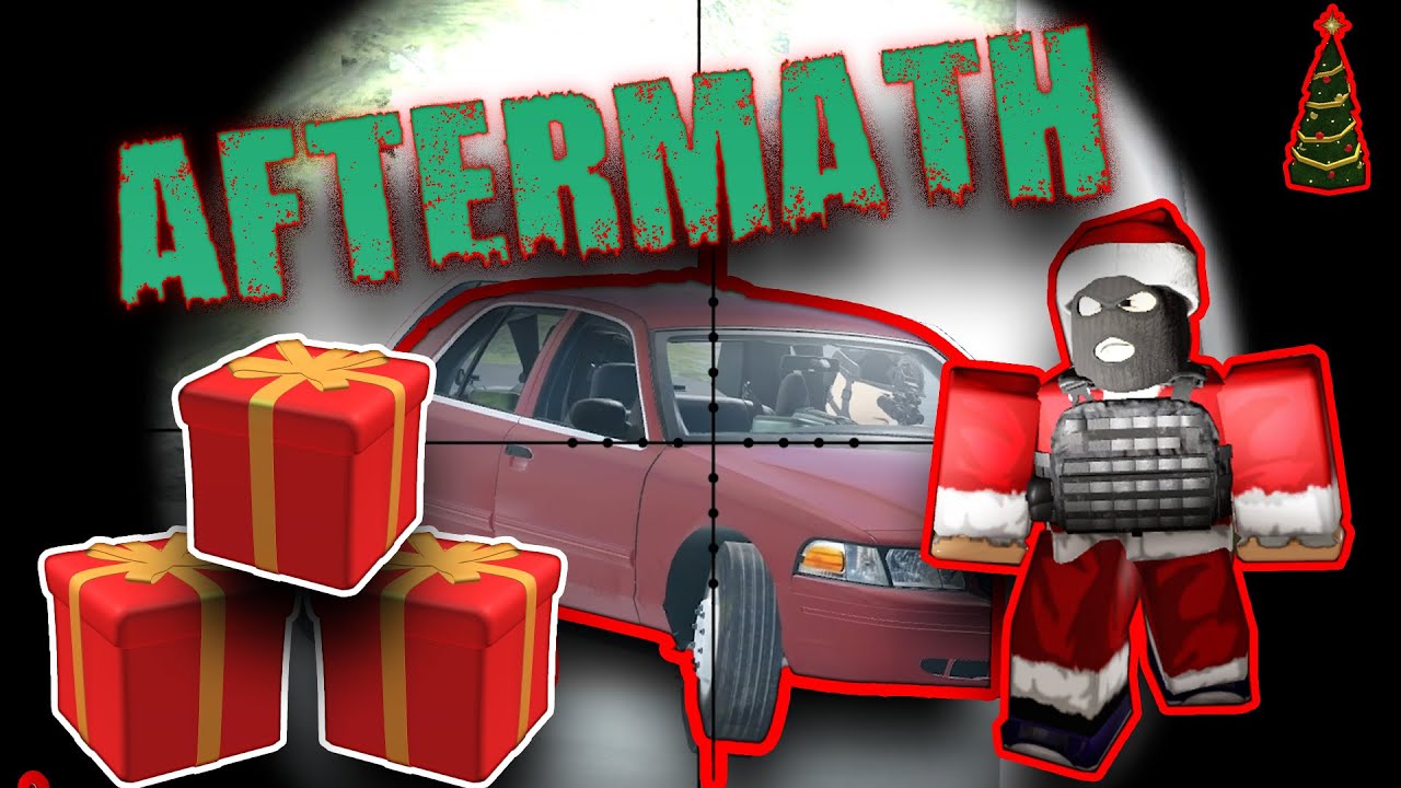 CHRISTMAS Is HERE! FIGHTING SANTA, OPENING CRATES, And BEATING SQUADS As a SOLO in Aftermath ROBLOX