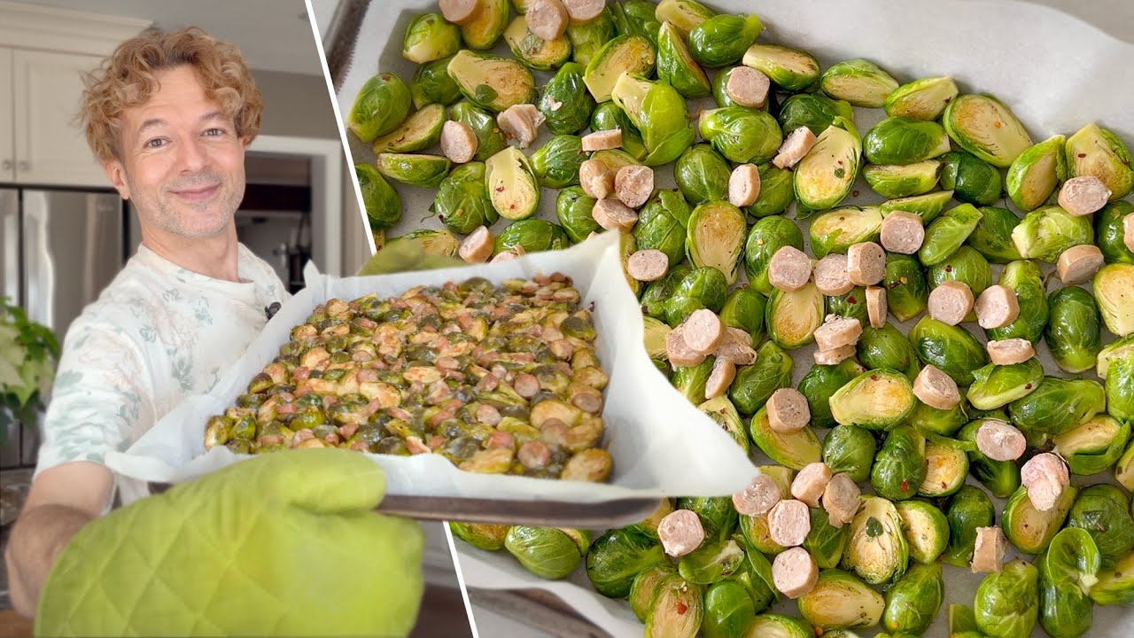 Roasted BRUSSELS SPROUTS in the oven | recipe for lunch