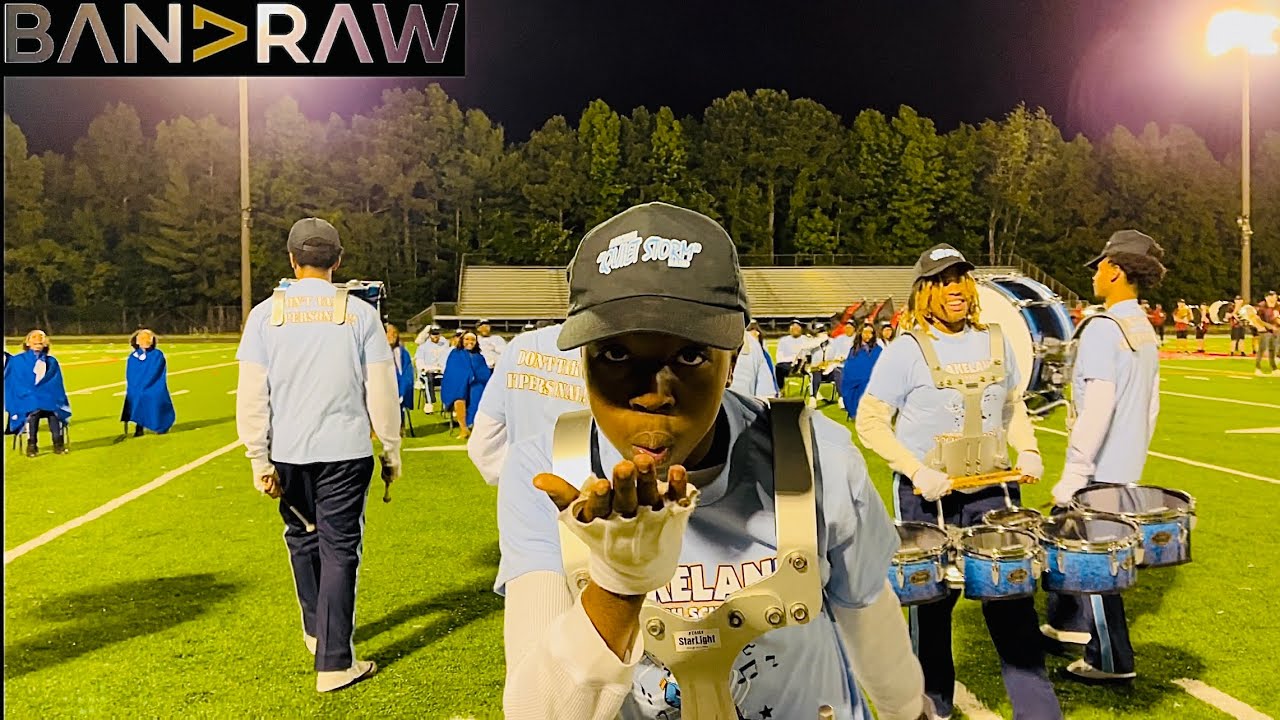 Band Raw || Tuba and Drumline Battle - Suffolk Jamboree 2023 || FIELD VIEW