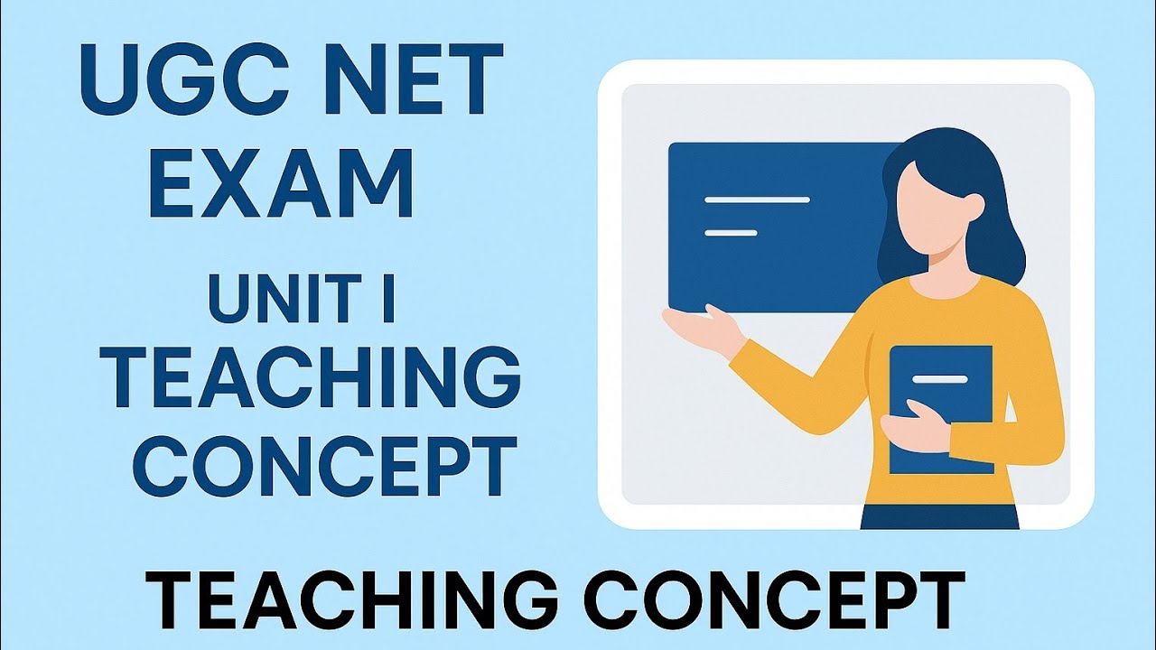 UGC NET Exam Unit I : Teaching Aptitude - Teaching concept 