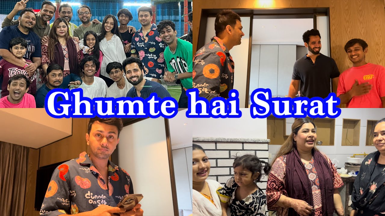 Surat Ghumte hai Aaj😍 AwezDarbar|ShezaanShaikh|Moonzarin Rebounce Surat #vlog