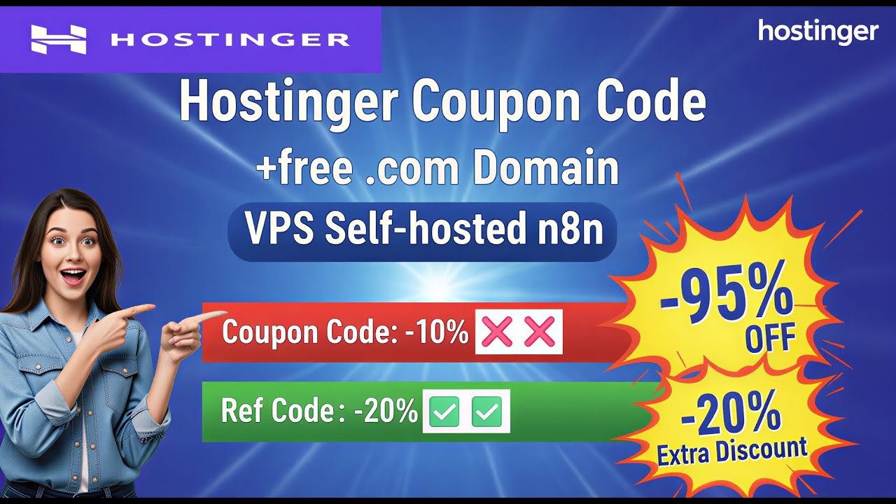 Hostinger VPS n8n Coupon Code 2026 | Hostinger n8n Promo Code