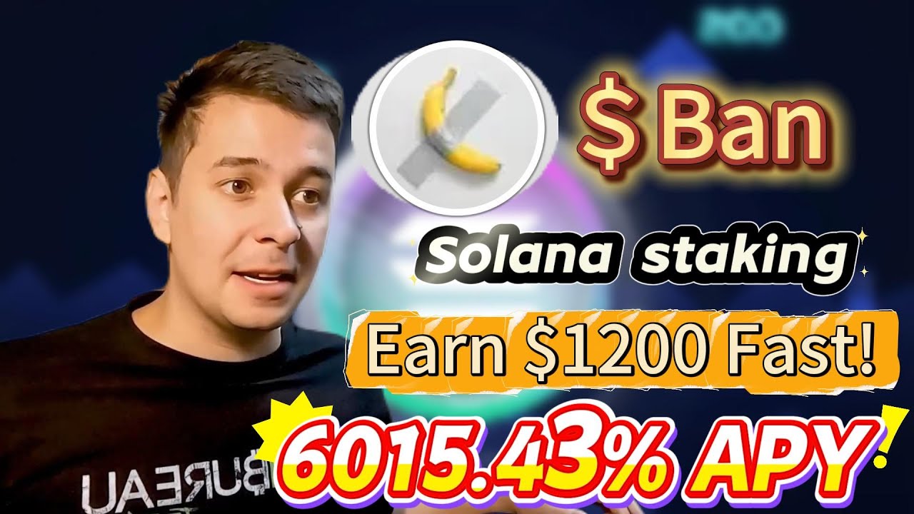 Bull Market Ready: Staking Ban Coin BAN Solana comedian meme for 6015.43% APY Rewards