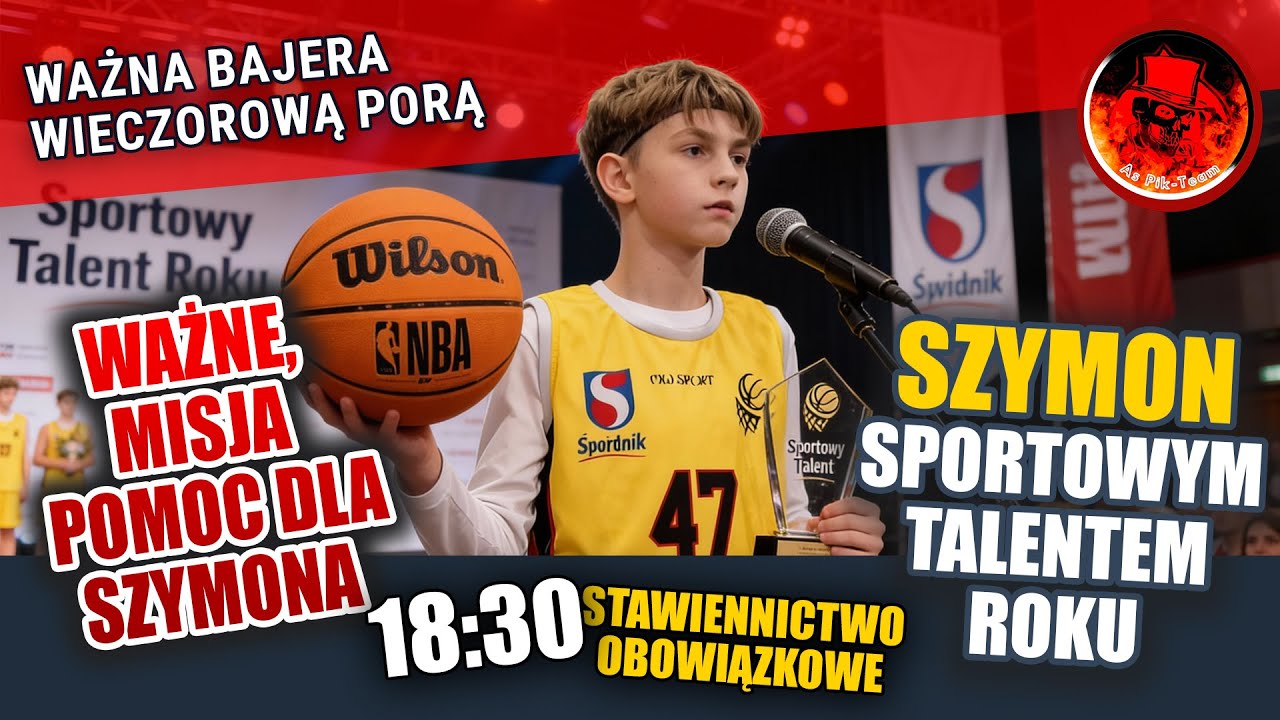 WAŻNE! Misja "POMOC DLA SZYMONA" - Szymon sportowym talentem roku 