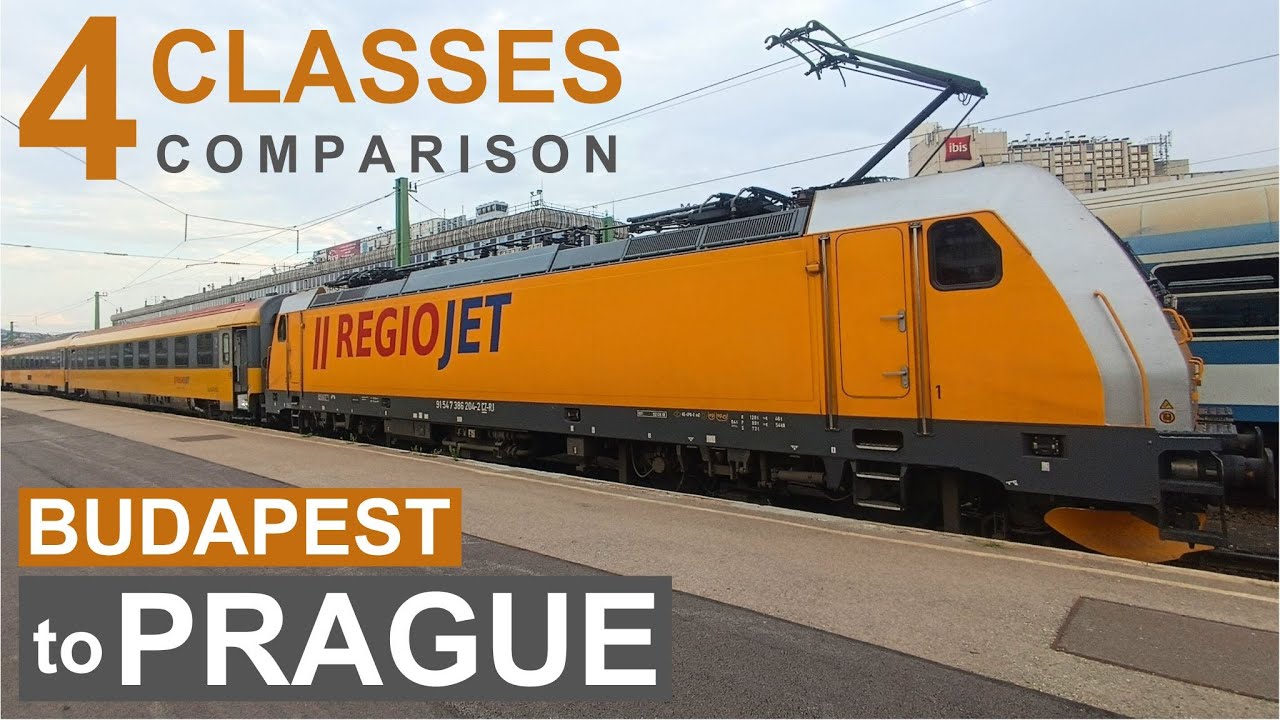 4 Classes Comparison - Regiojet Relax class on the Budapest – Vienna – Prague private operator train