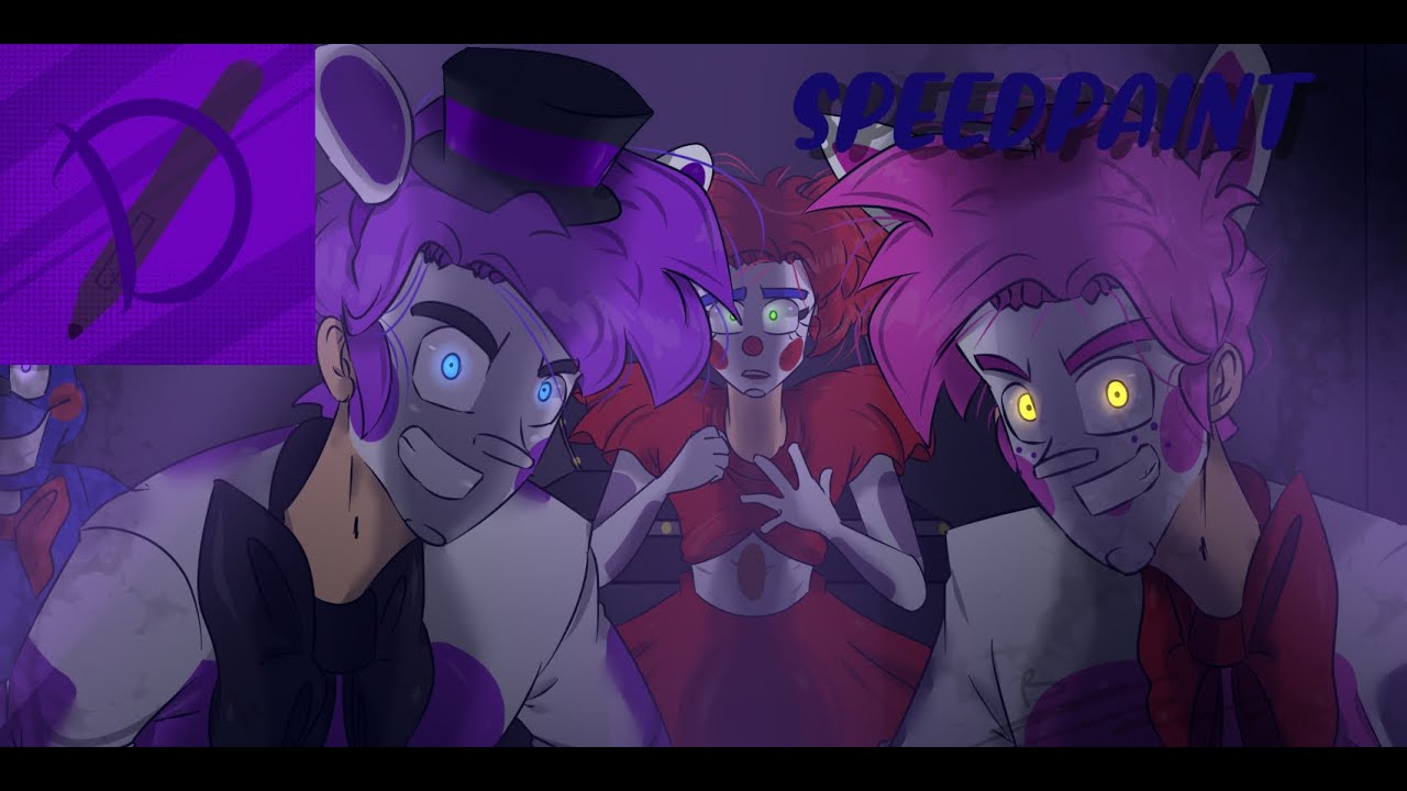 FNAF sl | Speedpaint [funtime freddy, funtime foxy, circus baby]