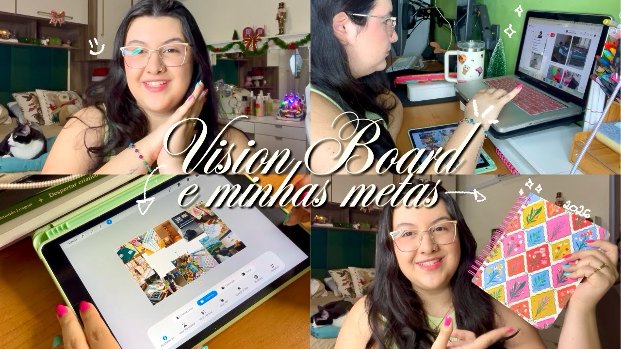 Vision board inspirador e metas reais para 2026! ✨