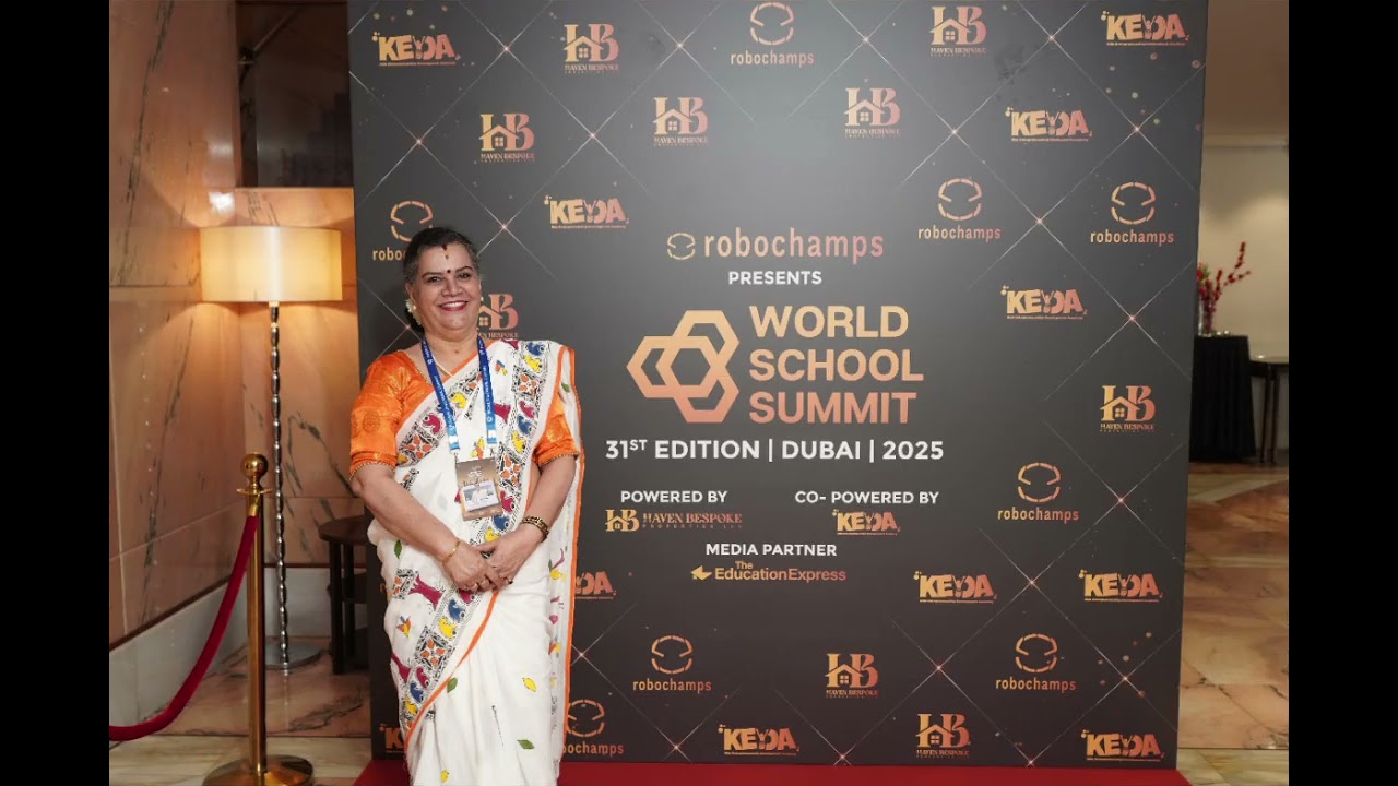 OUTSTANDING EDUCATIONAL VISIONARY AWARD at World School Summit, Dubai...