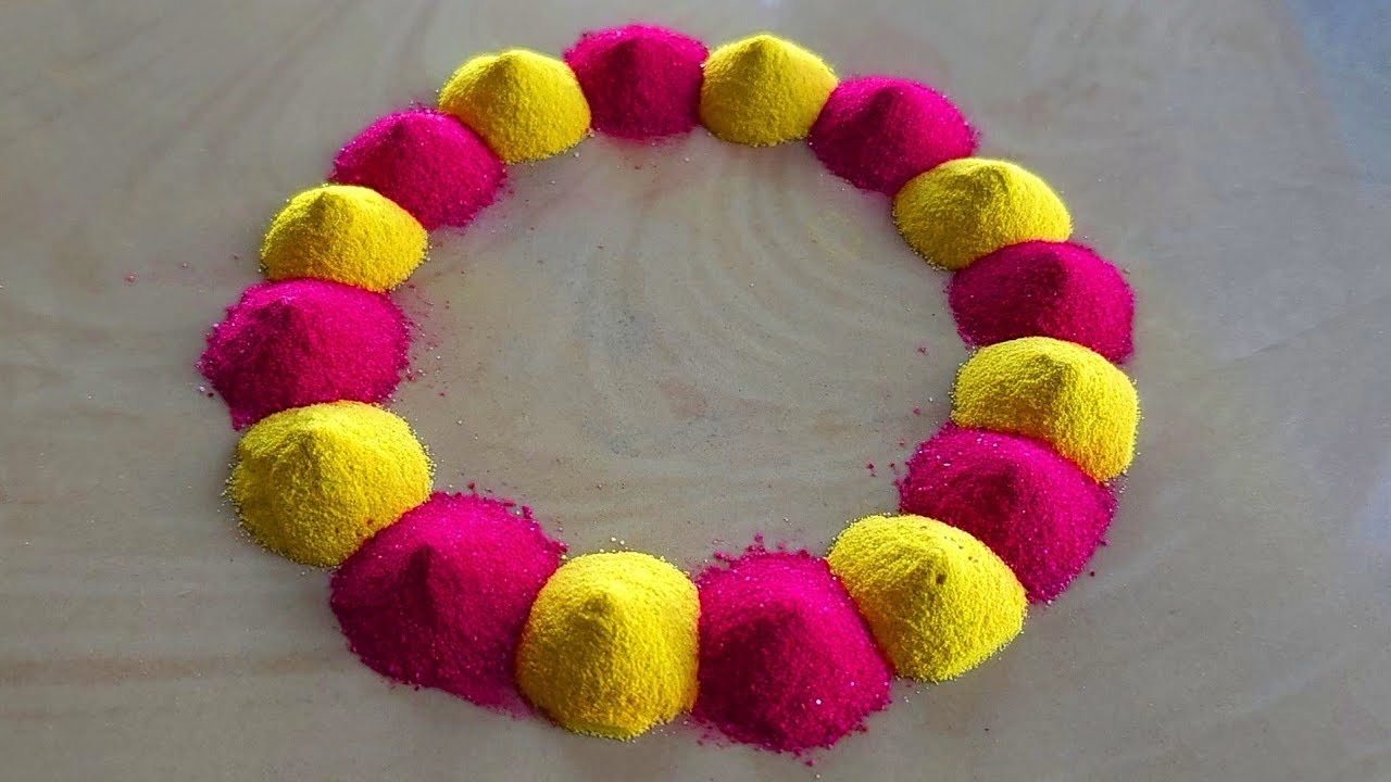 Easy and Simple Hartalika Teej Rangoli Design || हरतालिका रंगोली डिझाईन 