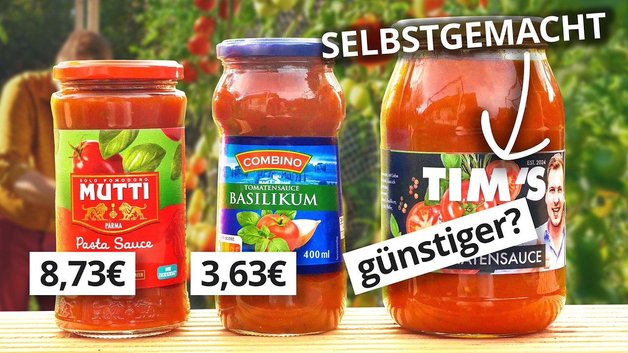 Ich hätte nicht gedacht, dass selbstgemachte Tomatensauce dies kostet!