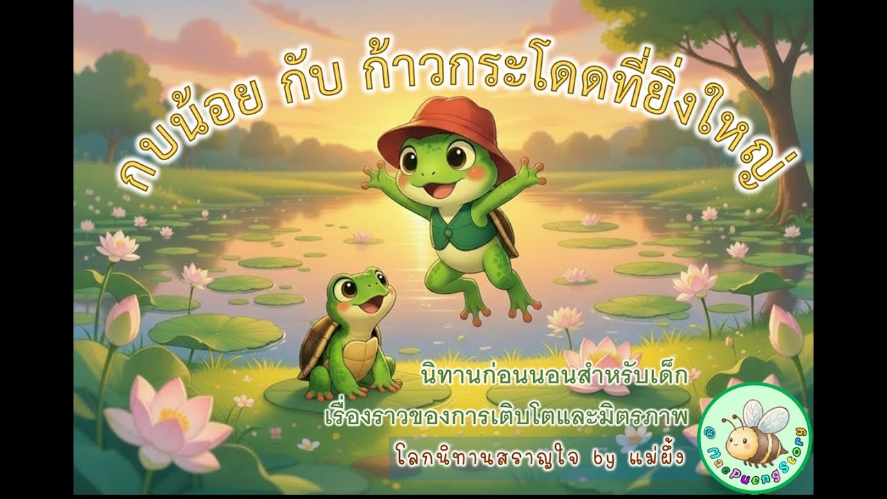 กบน้อยกับก้าวกระโดดที่ยิ่งใหญ่ | นิทานก่อนนอนสำหรับเด็ก | เรื่องราวการเติบโตและมิตรภาพ
