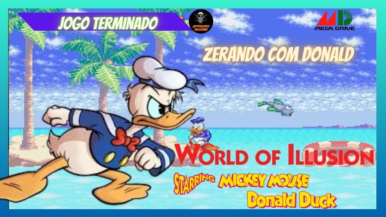 WORLD OF ILLUSION  - MEGADRIVE LONGPLAY - JOGO TERMINADO COM DONALD - 1CC