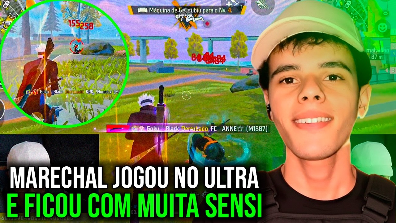 MARECHAL JOGOU NO ULTRA E FICOU COM MUITA XITADO! O MARECHAL TEM SENSI MAIS ABSURDA DO - FREE FIRE!!