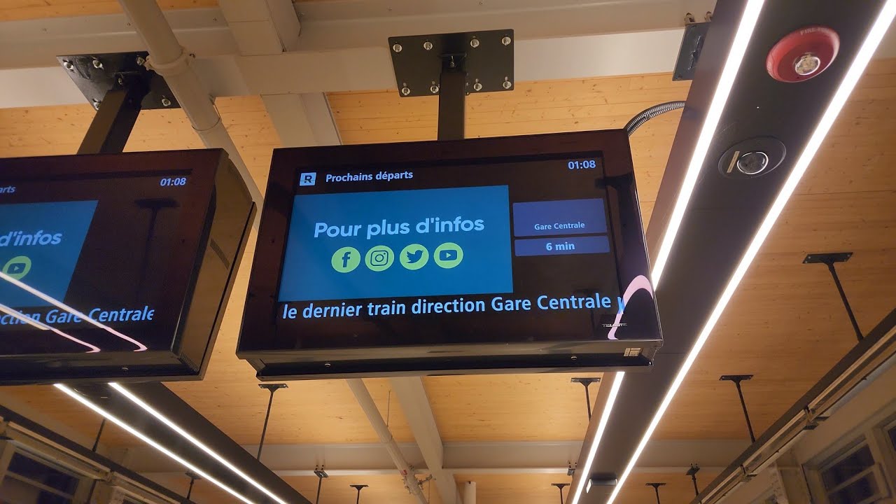 REM: final train of the night in service! - a ride from Brossard Station to Central Station 🚝