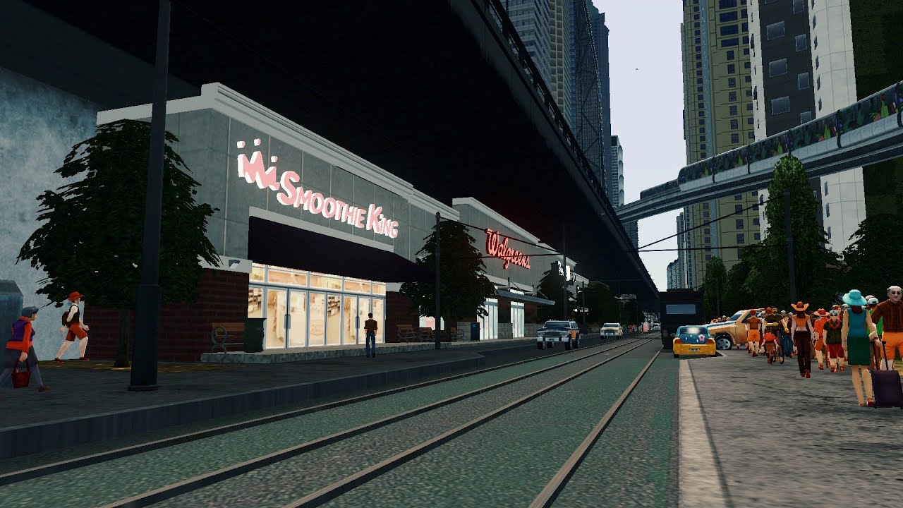 37 commercial zones in the waterfront district - Cities Skylines Nouveau Springs LIVE STREAM pt 3