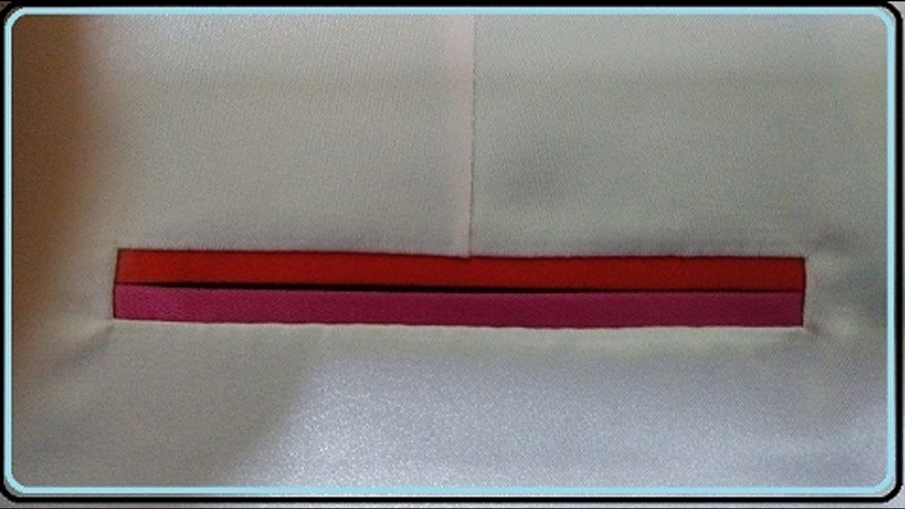 Como Fazer Bolso Embutido -DIY-Tutorial Detalhado