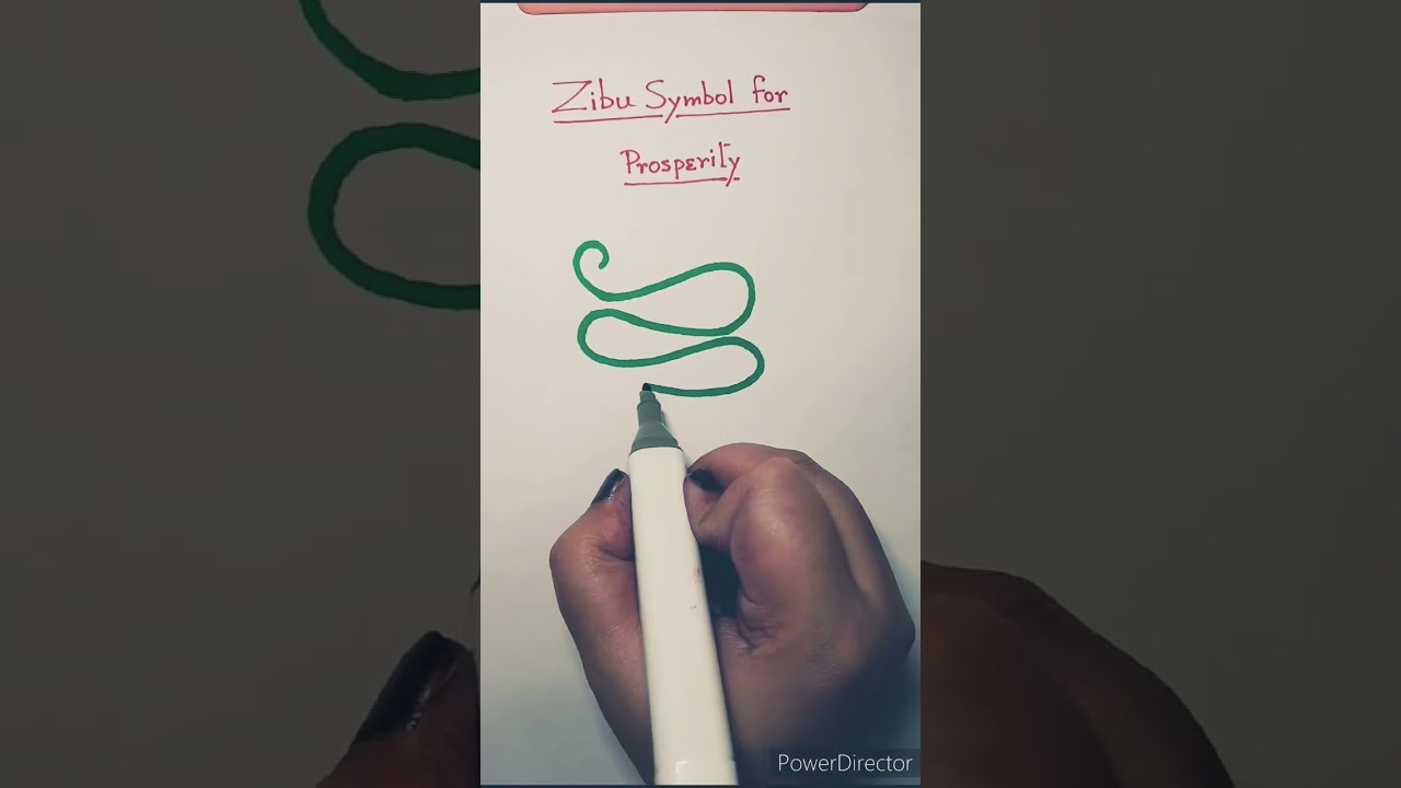 How to draw prosperity zibu symbol 💰#zibusymbols