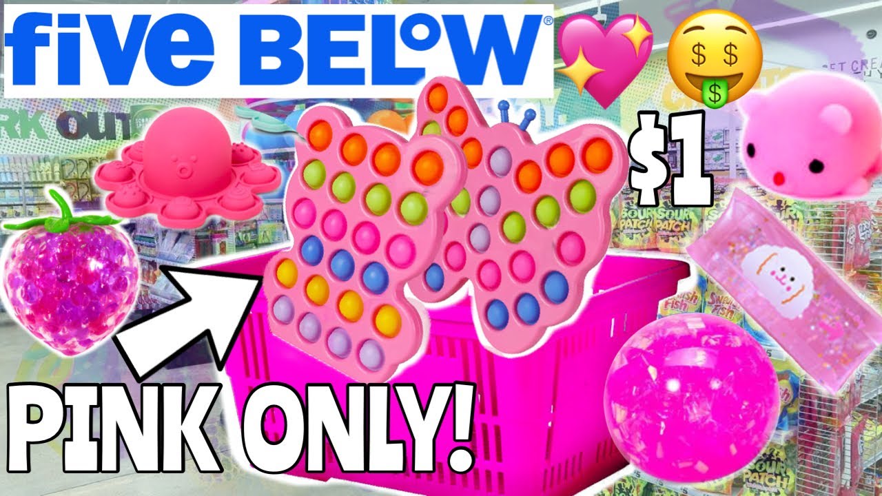 PINK ONLY FIDGET SHOPPING CHALLENGE! *MUST SEE* NO BUDGET 🛍🌸🎀