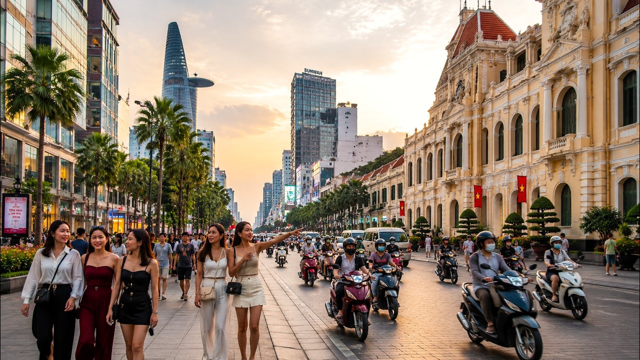 Walk 🚶 in Ho Chi Minh City  | Day & Night Ambiance 4K
