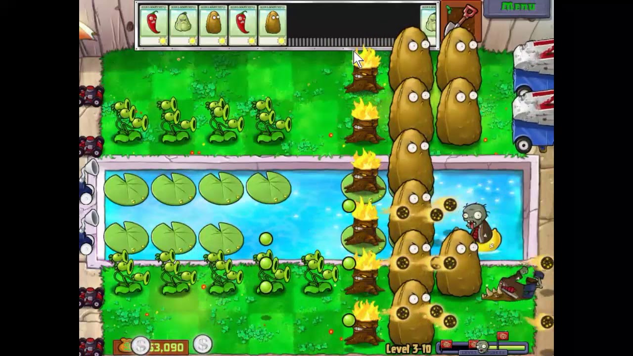 Plants VS Zombies Backyard Day 3-10 Reversed