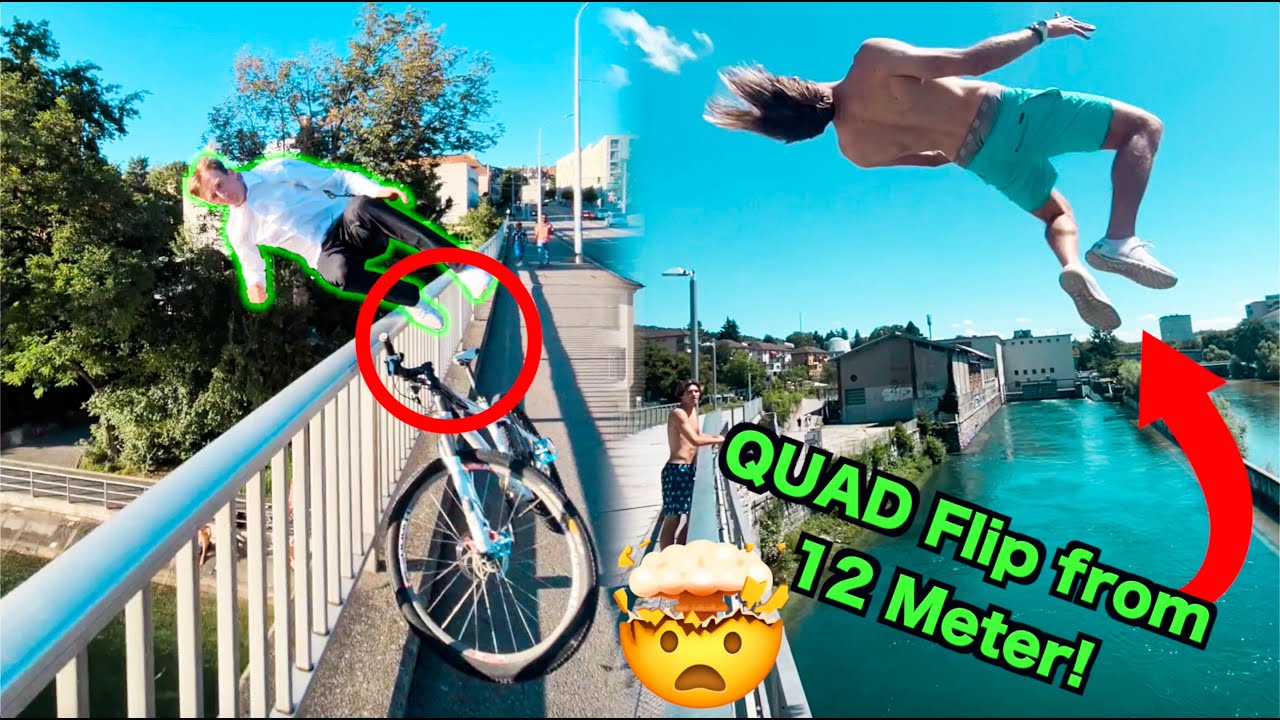 QUAD flip from 12 meter! *splash diving* | VLOG 122