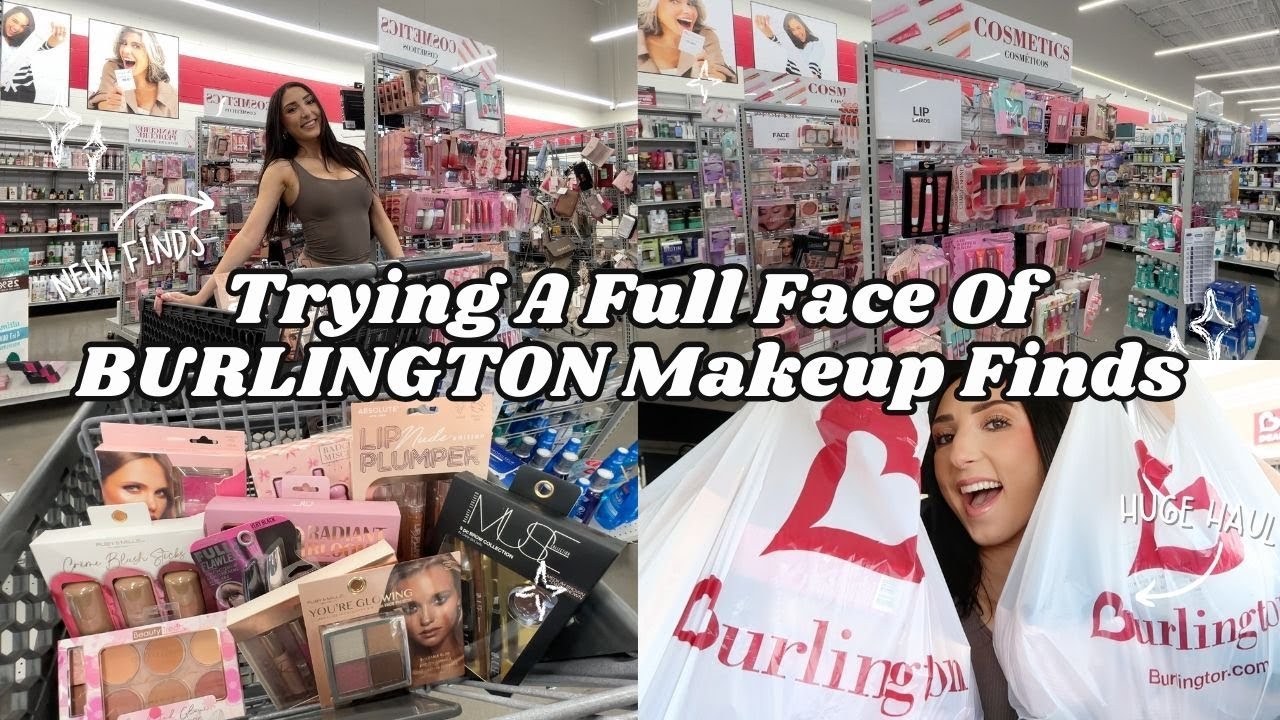 Trying A Full Face Of BURLINGTON Makeup Finds | Huge Haul, High End Dupes, & BRUTALLY HONEST Review