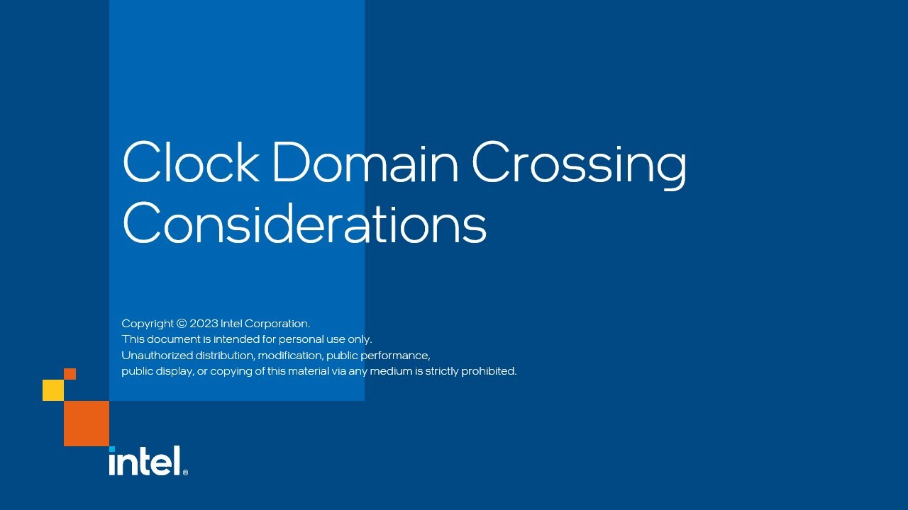 Clock Domain Crossing Considerations