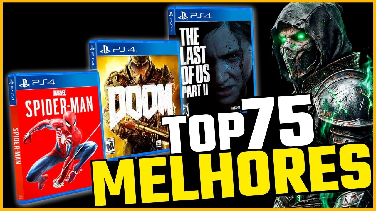 TOP 75 MELHORES JOGOS do Playstation 4 que VOC&Ecirc; PRECISA JOGAR em 2026 !!!