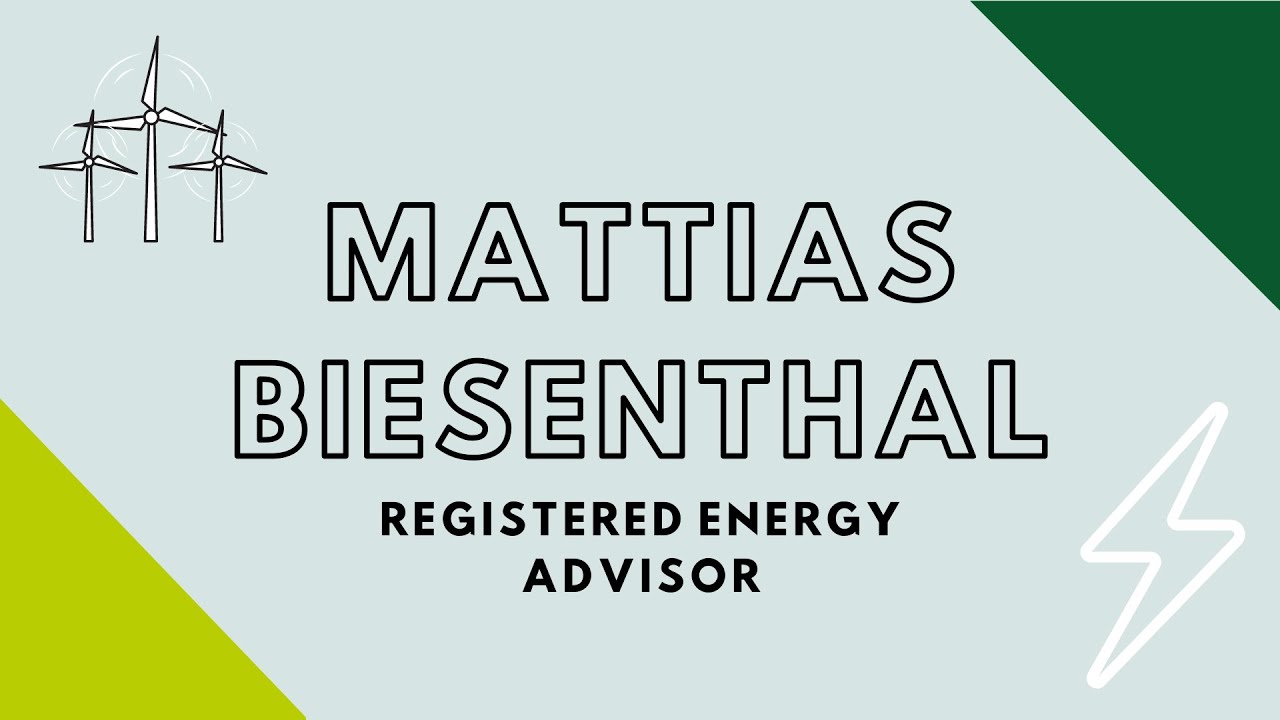 Career Connections | Registered Energy Advisor | Mattias Biesenthal