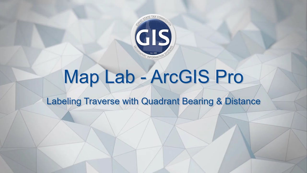 ArcGIS Pro - Labeling Traverse with Quadrant Bearing and Distance