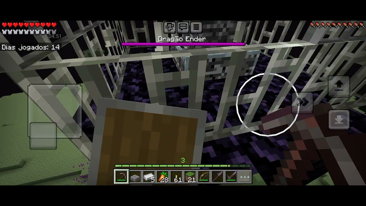 Segunda parte da parte final de Minecraft 100% survival tive que usar criativo