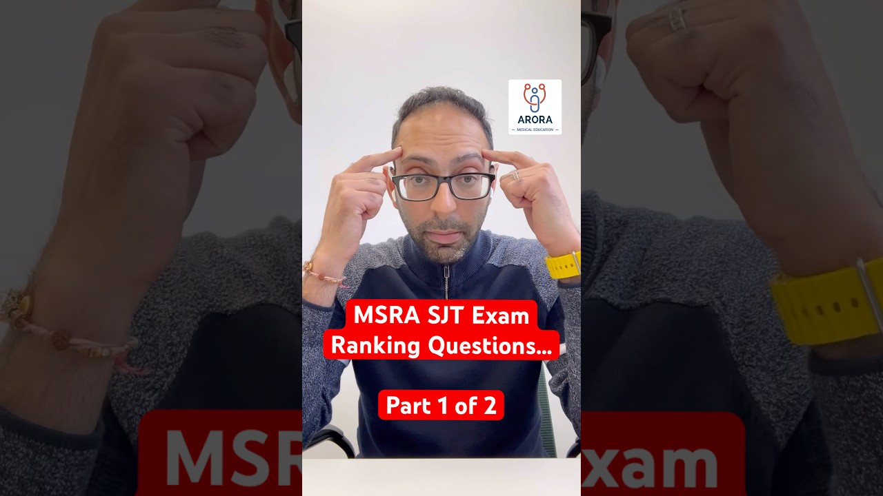 ✅ Ranking Questions in MSRA SJT Exam&hellip; How to score well&hellip; Part 1 of 2&hellip; #msra #sjt #juniordoctor