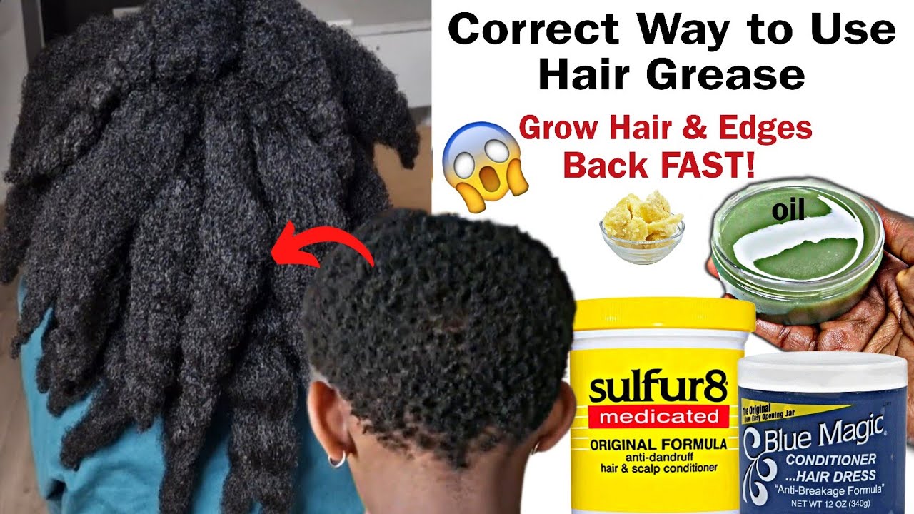 How To Use Sulfur8 & Blue Magic Grease To Double Hair Growth|Grow Long Hair & Prevent Hair Breakages