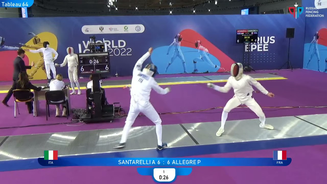 Sirius Epee 2022, ME Ind T64 Allegre FRA - Santarelli ITA