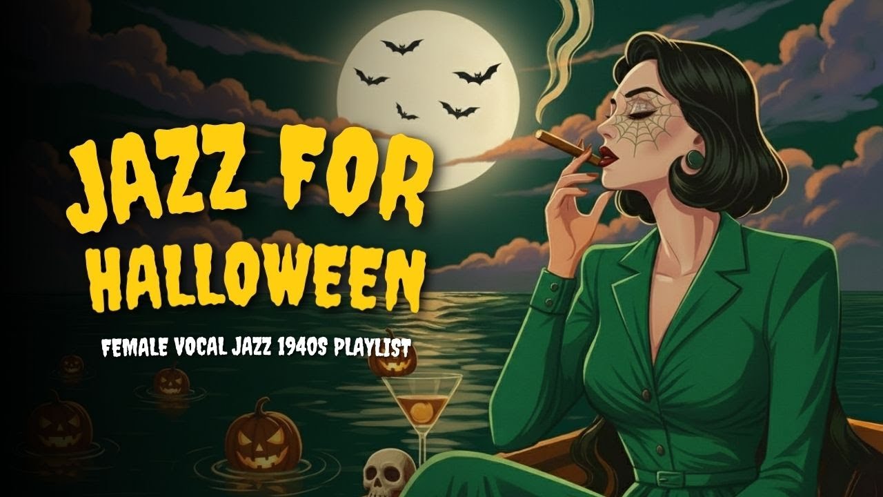 The Halloween Song - Sultry 1940s Female Vocal Jazz Noir for Spooky Nights & Haunted Lovers|Noirela🎃