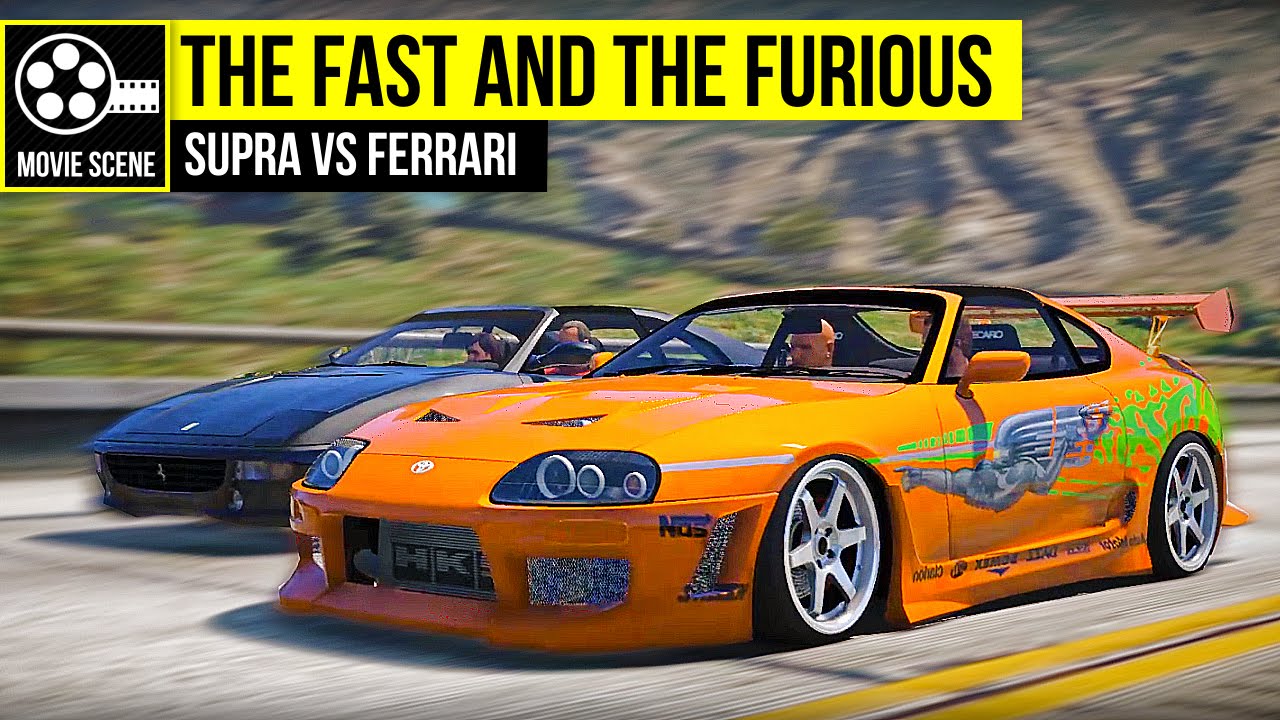 Grand Theft Auto 5 — Форсаж — Supra против Ferrari